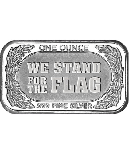 1 oz We Stand for the Flag Silver Bar
