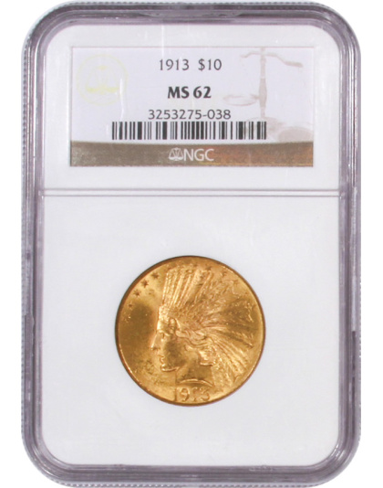 $10 Indian MS62 OUR CHOICE OF DATE