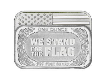 1 oz We Stand for the Flag Silver Bar