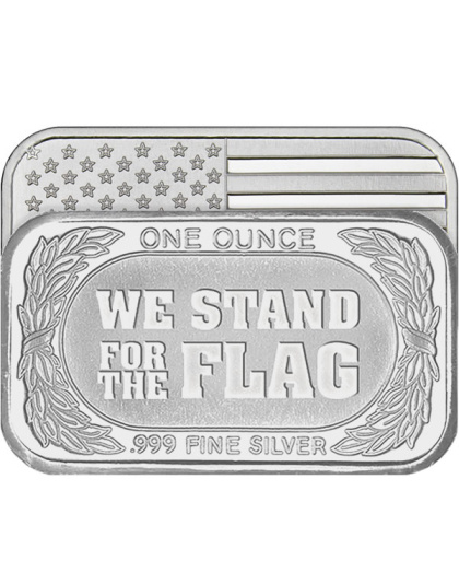 1 oz We Stand for the Flag Silver Bar