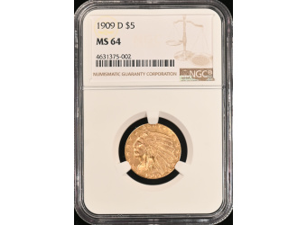 $5 Indian MS-64