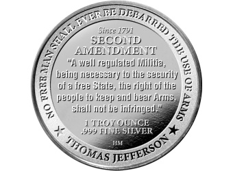 2026 1 oz NRA Second Amendment Silver Round