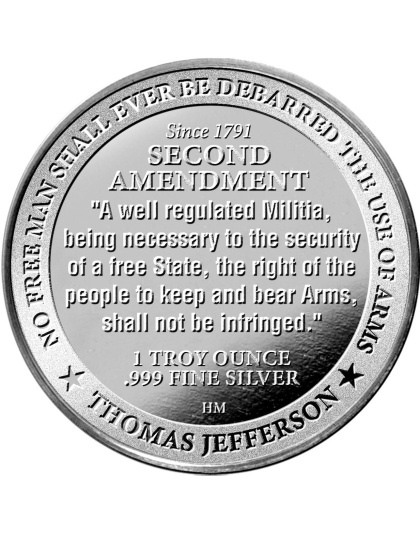 2026 1 oz NRA Second Amendment Silver Round