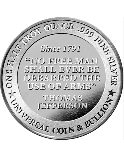 2026 1/2 oz NRA Second Amendment Silver Round