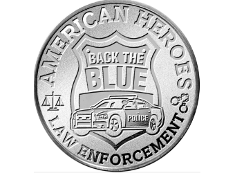 1 oz NRA Police Silver Round