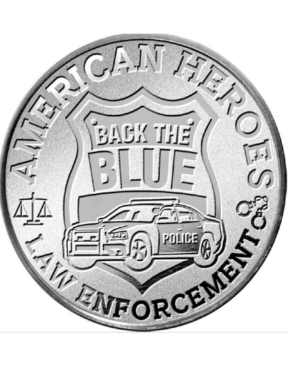 1 oz NRA Police Silver Round