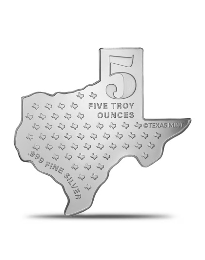5 oz Texas Silver Bar