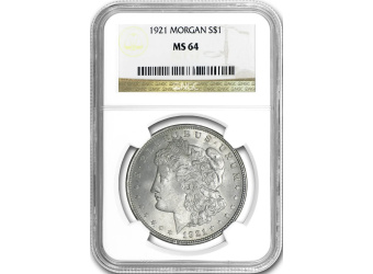 1921 $1 Morgan Silver Dollar MS64