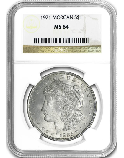 1921 $1 Morgan Silver Dollar MS64