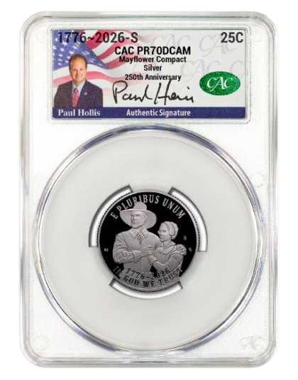 1776-2026-S Silver Proof Set CACG U.S. Mint Director Paul Hollis Signed PR70