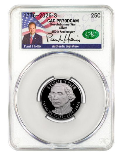 1776-2026-S Silver Proof Set CACG U.S. Mint Director Paul Hollis Signed PR70