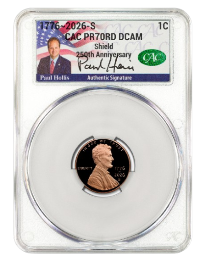 1776-2026-S Silver Proof Set CACG U.S. Mint Director Paul Hollis Signed PR70