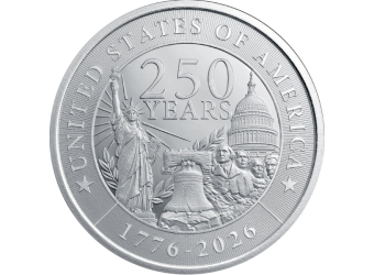 1 oz America 250 Heritage Silver Round