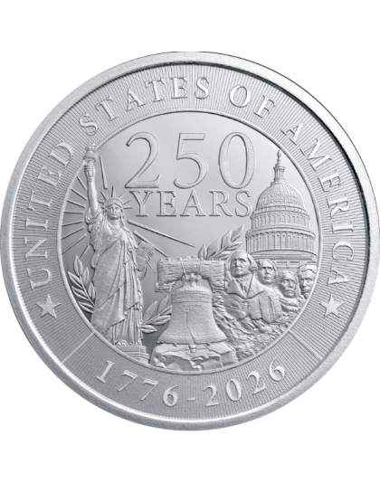 1 oz America 250 Heritage Silver Round