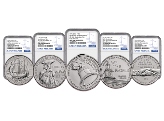 1776-2026 Semiquincentennial 5-Quarter Set NGC Gem Uncirculated (Our choice of P or D Mint)