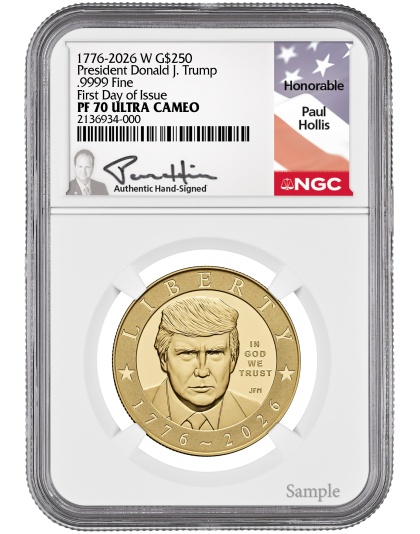 1776 - 2026 1 oz President Donald J. Trump Gold Coin NGC PR70