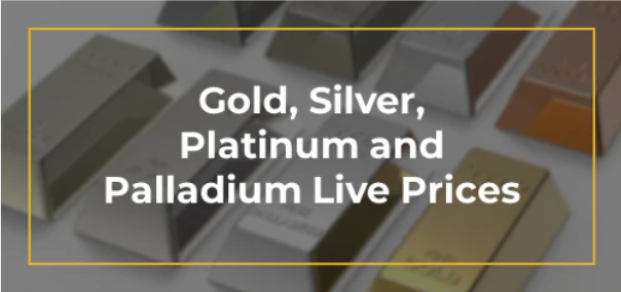 Gold, Silver, Platinum and Palladium Live Prices